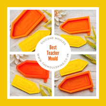 Load image into Gallery viewer, Best Teacher / Teaching Assistant Gift Crayon Shaped Wax Melt Snap Bar Mould