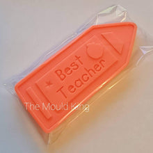 Load image into Gallery viewer, Best Teacher / Teaching Assistant Gift Crayon Shaped Wax Melt Snap Bar Mould