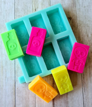Load image into Gallery viewer, Halloween Skellington Wax Melt Home Bargains Sample Box Mould