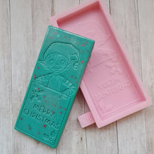 Load image into Gallery viewer, Merry Christmas Elf Wax Melt Snap Bar Mould
