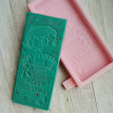 Load image into Gallery viewer, Merry Christmas Elf Wax Melt Snap Bar Mould
