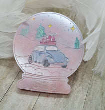 Load image into Gallery viewer, Snow Globe Christmas Beetle Car Wax Melt Snap Bar Mould
