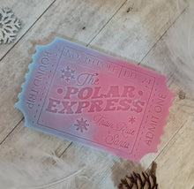 Load image into Gallery viewer, Polar Express Ticket Christmas Wax Melt Snap Bar Mould
