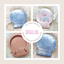 Load image into Gallery viewer, Snow Globe Christmas Beetle Car Wax Melt Snap Bar Mould
