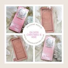 Load image into Gallery viewer, Snow Globe Christmas Deer Wax Melt Snap Bar Mould
