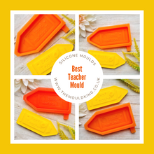 Load image into Gallery viewer, Best Teacher / Teaching Assistant Gift Crayon Shaped Wax Melt Snap Bar Mould
