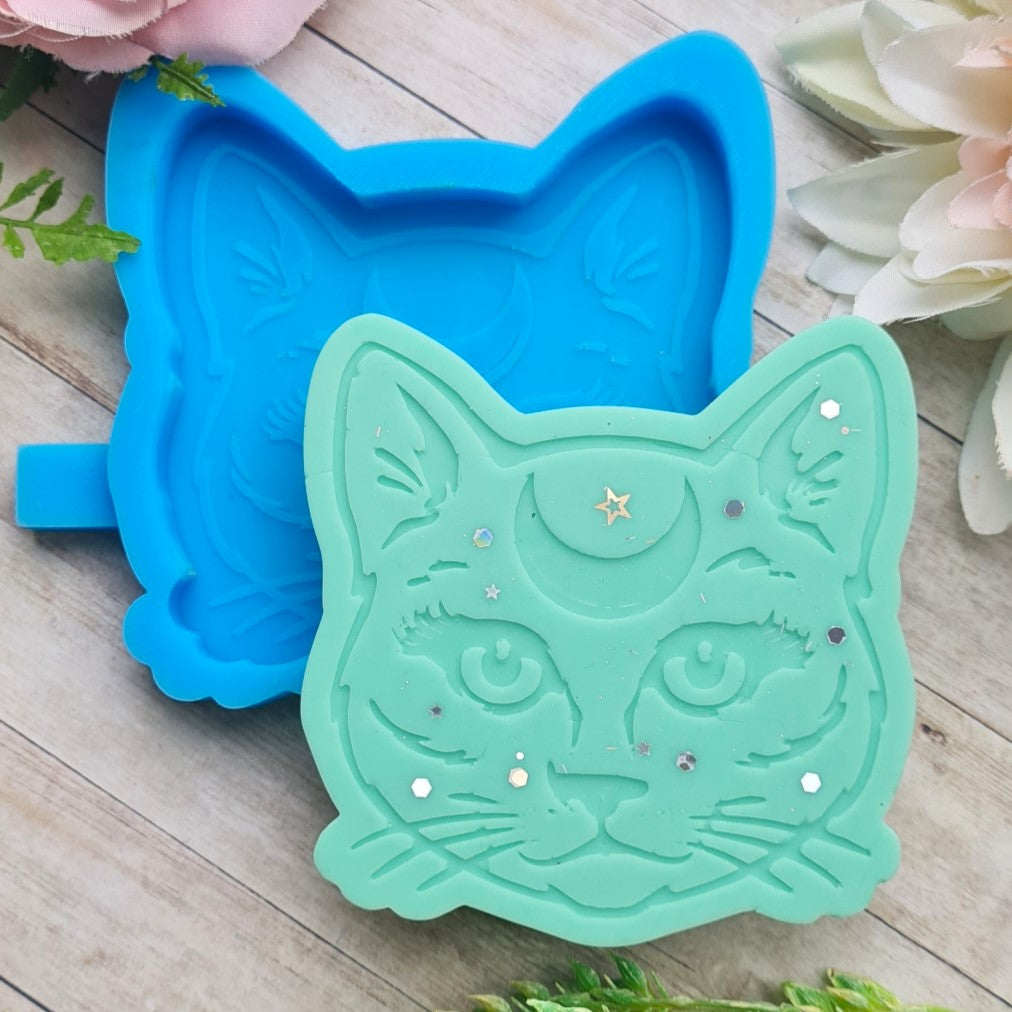 Moon Celestial Cat Wax Melt Mould