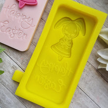 Load image into Gallery viewer, Happy Easter Wax Melt Bunny Rabbit Snap Bar Mould Mold Melts
