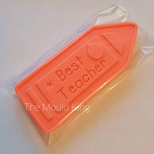 Load image into Gallery viewer, Best Teacher / Teaching Assistant Gift Crayon Shaped Wax Melt Snap Bar Mould
