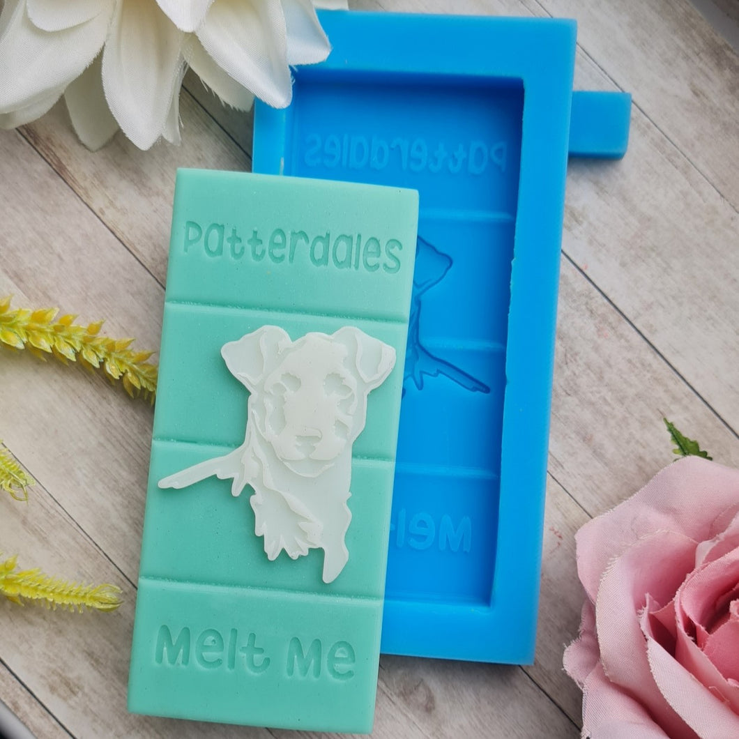 Patterdales Melt Me Dog Wax Melt Snap Bar Mould Patterdale Terrier